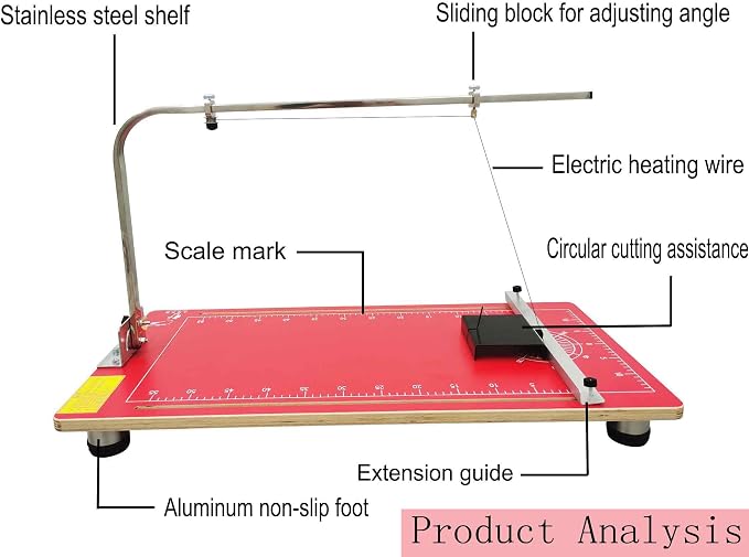 110V Hot Wire Foam Cutter with Scale, 30.7" ×15 ", 36W Professional Heat - Image 2