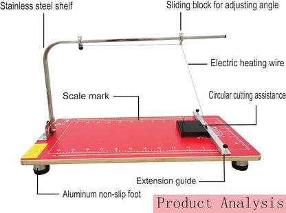 110V Hot Wire Foam Cutter with Scale, 30.7" ×15 ", 36W Professional Heat - Image 2
