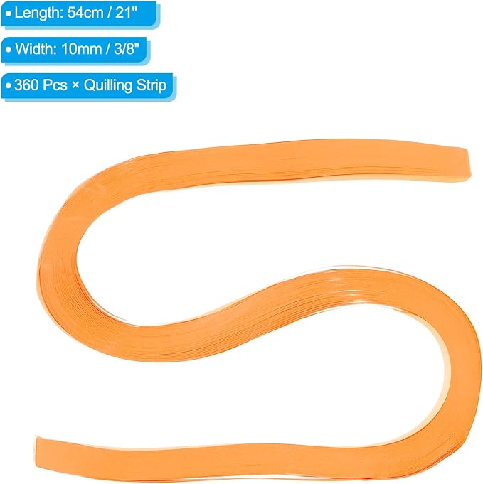 PATIKIL 360pcs Quilling Paper Strips Paper Flowers Quilling Kits 3/8" Origami - Image 2