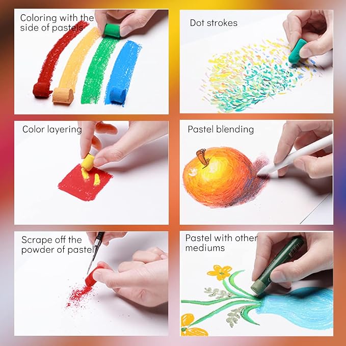 Paul Rubens Professional Soft Pastels, 36 Colors Chalk Pastels, Non Toxic - Image 4