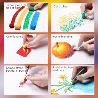 Paul Rubens Professional Soft Pastels, 36 Colors Chalk Pastels, Non Toxic - Image 4
