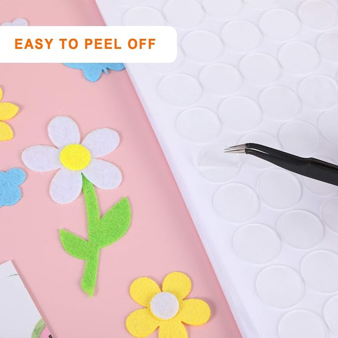 Zonon 200 Pcs Double Sided Adhesive Dots Clear Glue Point Tape Stickers Balloon - Image 4