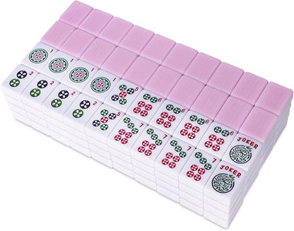 American Mahjong Tile Set with 166 Pink Back Tiles, Mahjong Game Set - Image 5
