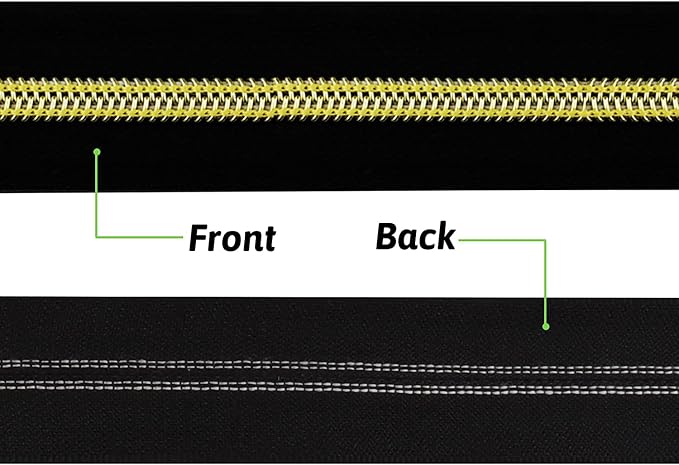 DOITEM 16.5 Yards 3-Piece Assorted Nylon Coil Zippers - Image 4