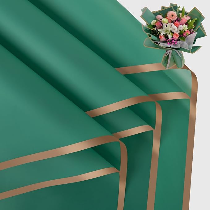 FUHITIM 20 Sheets Flower Wrapping Paper by FUHITIM