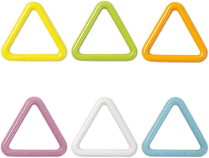 Hilsayum 30PCS Mini Metal Stitch Markers Triangle-Shaped Stitch Markers - Image 4