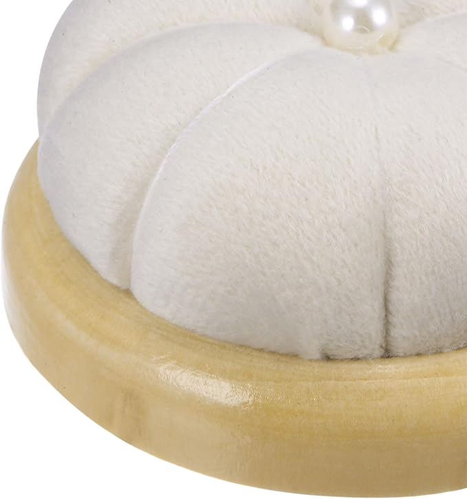HARFINGTON Wooden Base Pin Cushion Japanese Style Cute Needle Holder - Image 4