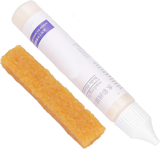 Masking Fluid for Watercolor Painting, 30ml White Masking Fluid Pen, Masking by Unknown