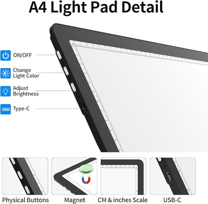 TOHETO Rechargeable A4 Light Board - Image 7