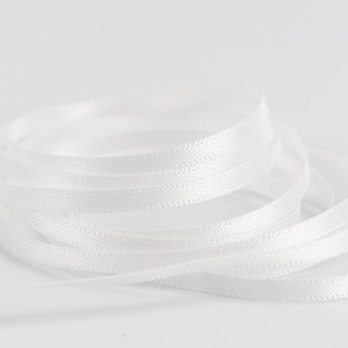HUIHUANG Solid Color Satin Ribbon 1/8 inch x 100 Yards Roll Ribbon - Image 2