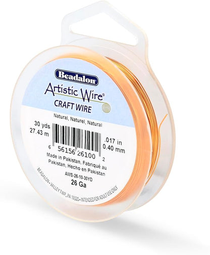 Artistic Wire, 26 Gauge Tarnish Resistant Colored Copper Craft Wire, 30 yd by Unknown
