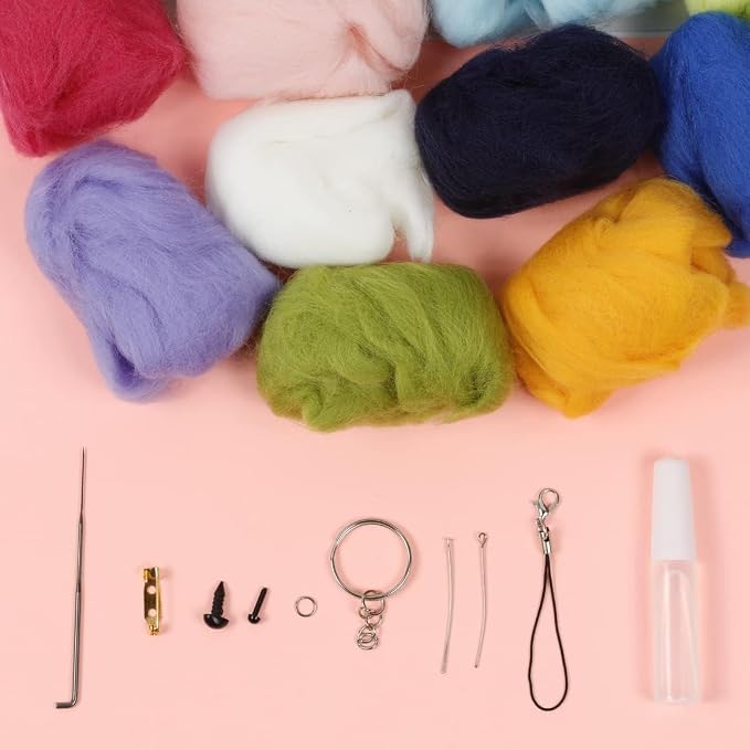Incraftables Felting Needles Wool Roving Kit - Image 7