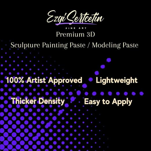 3D Sculpture Painting Paste|Texture Paste|Decorative Plaster|Ready to - Image 3