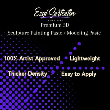 3D Sculpture Painting Paste|Texture Paste|Decorative Plaster|Ready to - Image 3