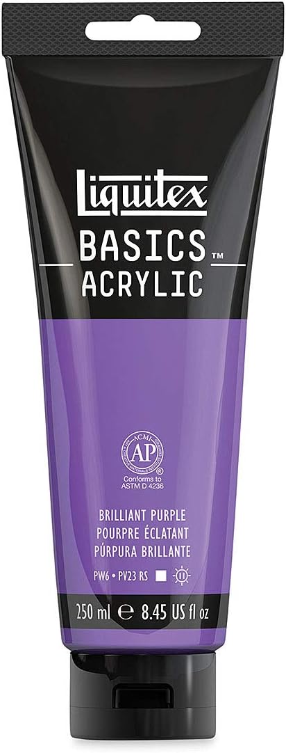 Liquitex BASICS Acrylic Paint, 250ml Tube, Brilliant Purple by Liquitex