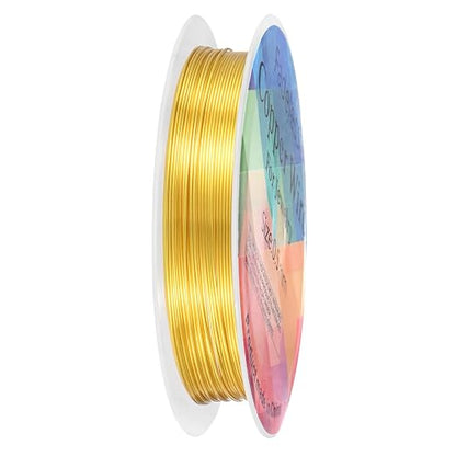 0.5 mm/24 Gauge Copper Wire for Jewelry Making, 20.3FT Copper Beading Craft by MMETERXITY