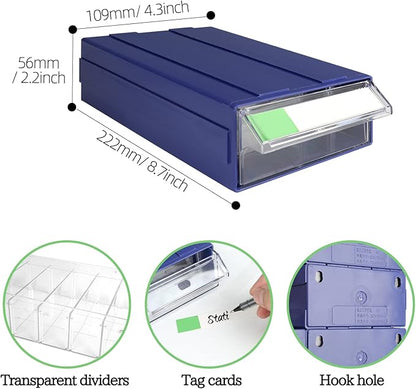 9pcs Sewing Craft Storage Box Hardware Craft Drawer Storage Cabinet Plastic - Image 3