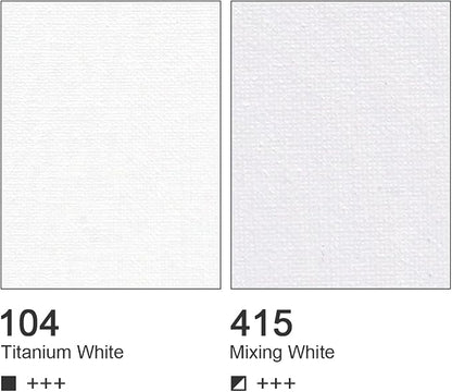 AUREUO White Acrylic Paint Set, 4 Fl Oz / 120ml 2 Tubes Set, Rich Pigment Art - Image 2