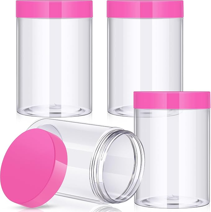 SATINIOR 12 Pack 10 oz Plastic Container Jars - Image 2
