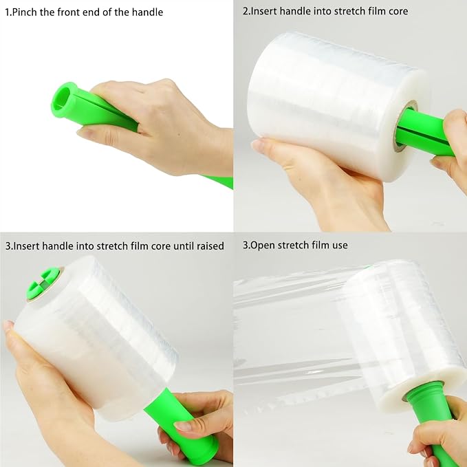 Mini Clear Stretch Wrap Film roll, 4 Packs - Image 6