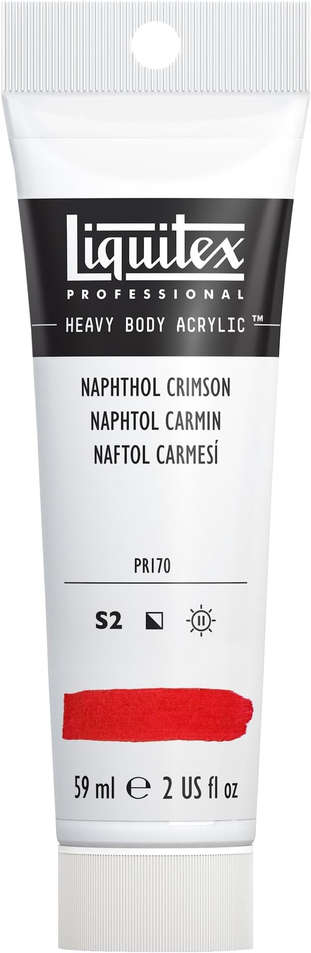 Liquitex Professional Heavy Body Acrylic Paint, 2-oz Tube, Naphthol Crimson by Liquitex