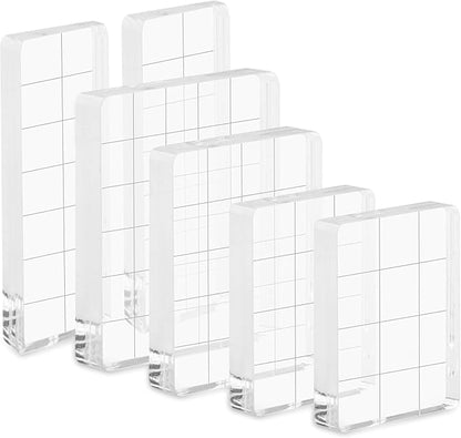 6Pcs Acrylic Stamping Block, Stamp Block Decorative Stamp Block by Unknown