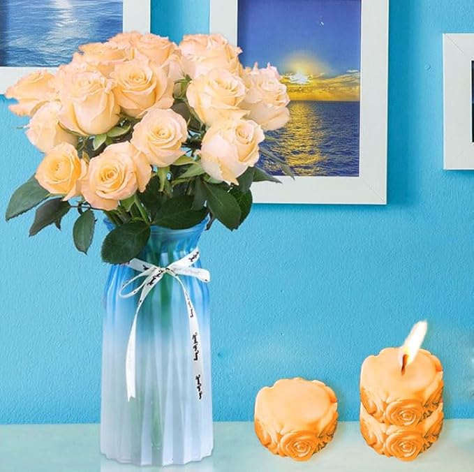 2PCS Rose Silicone Molds, Candle & Soap Molds - Image 4