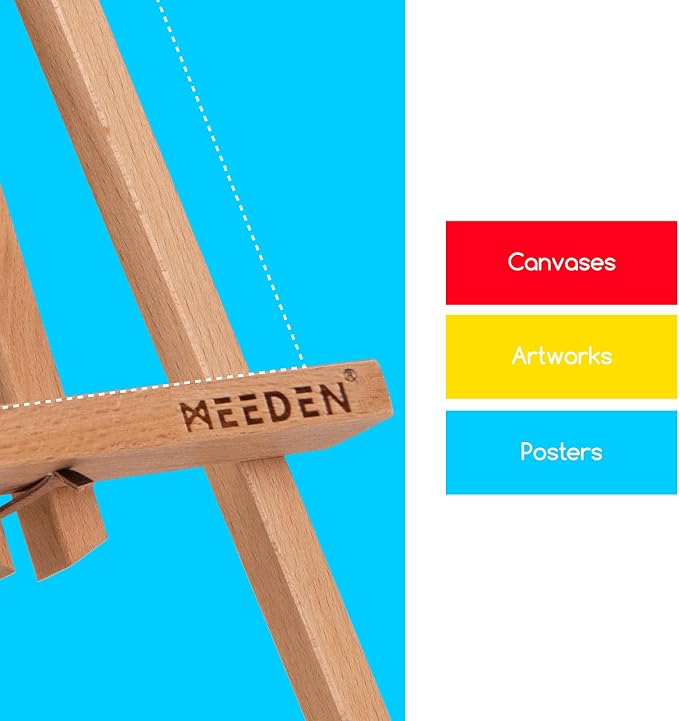 MEEDEN 20 Inch Tabletop Easel: 12 Pack Beech Wood Easel - Image 5