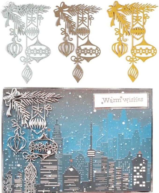 Metal Cutting Dies DIY Merry Christams Embossing Stencil Template Scrapbooking by Annchaos