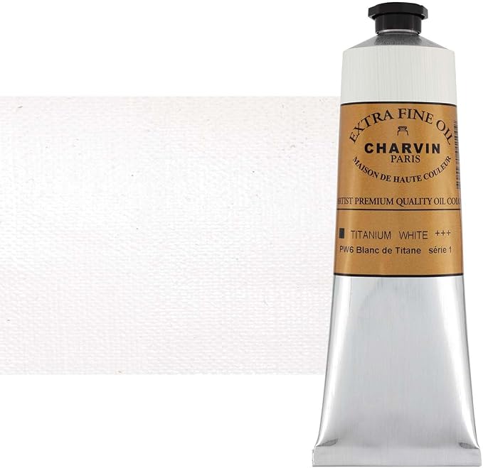 Charvin Extra Fine Oil Paint, Titanium White 150 ml by Unknown