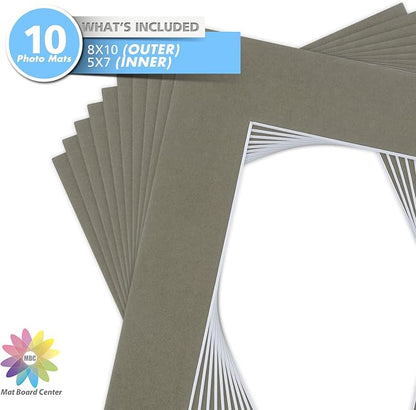 Mat Board Center, 8x10 for 5x7 Gray Color Mats - Image 3