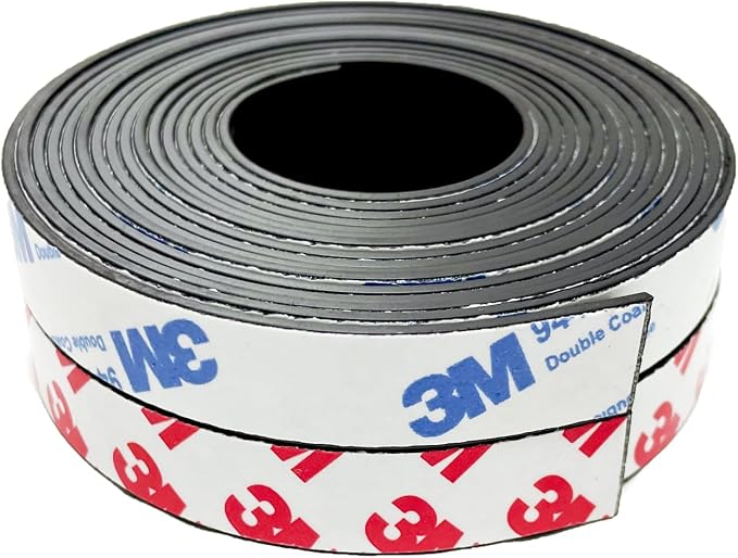 2 Rolls Magnetic Tapes with 3M Adhesive Backing, 6.5FT X 0.6" W x 2 Pack - Image 2