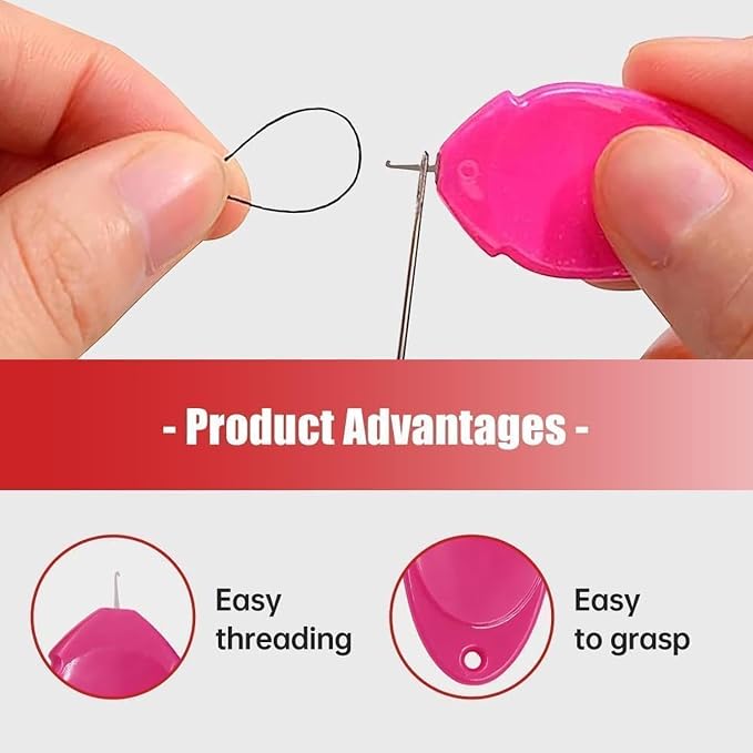 10 Pcs Needle Threader for Hand Sewing, 2025 New Upgraded Automatic Sewing - Image 4