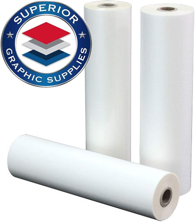 Superior Graphic Supplies PET Laminating Film Roll Premium Quality 18 Inches X by Superior+Graphic+Supplies
