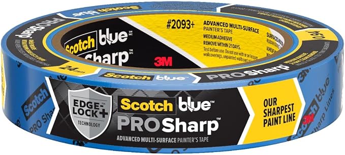 ScotchBlue PROSharp Painter's Tape 1 Inch Wide 1 Roll Blue Tape Protects by ScotchBlue