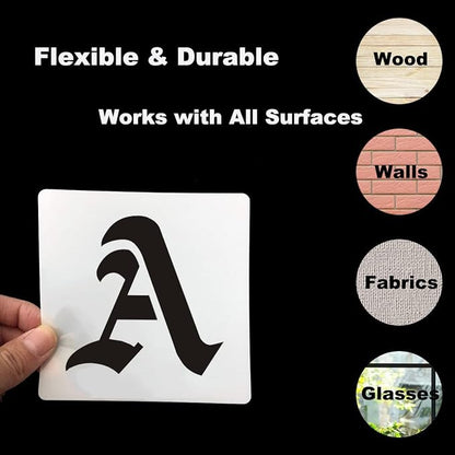 6 Inch Alphabet Letter Stencils - Image 7
