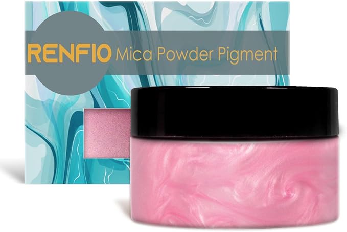 Renfio 100g Mica Powder Pigment, Metallic Natural Dye Mineral Pearl Shimmer by Renfio