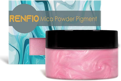 Renfio 100g Mica Powder Pigment, Metallic Natural Dye Mineral Pearl Shimmer by Renfio