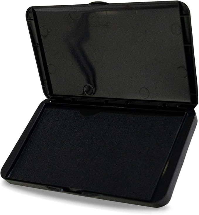 Large Ink Pad for Stamps, 6.14"×3.38" Stamp Pad, Ink Pad for Office, by DUUPEAK
