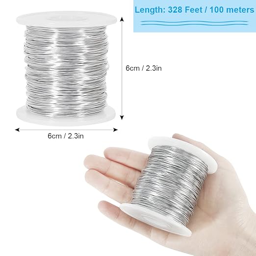 Tenn Well 20 Gauge Jewelry Wire, 328 Feet 0.8mm Bendable Aluminum Craft Wire - Image 7