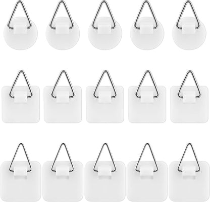 simarro 15PCS Adhesive Picture Hanger, Picture Hanging Hooks Without Nails by simarro