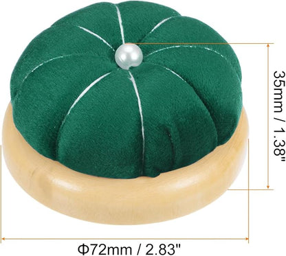 HARFINGTON Wooden Base Pin Cushion Japanese Style Cute Needle Holder - Image 2