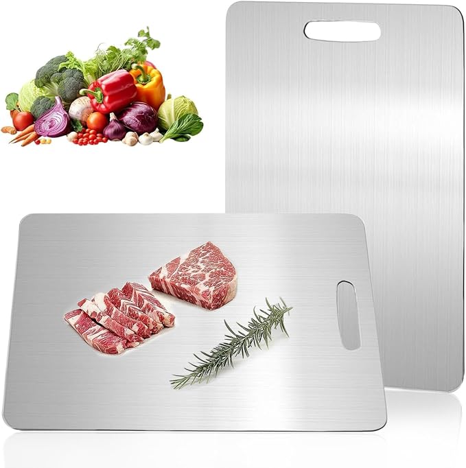 Titanium Cutting Boards for Kitchen, Katuchef Titanium Cutting Board, Non toxic by Unknown