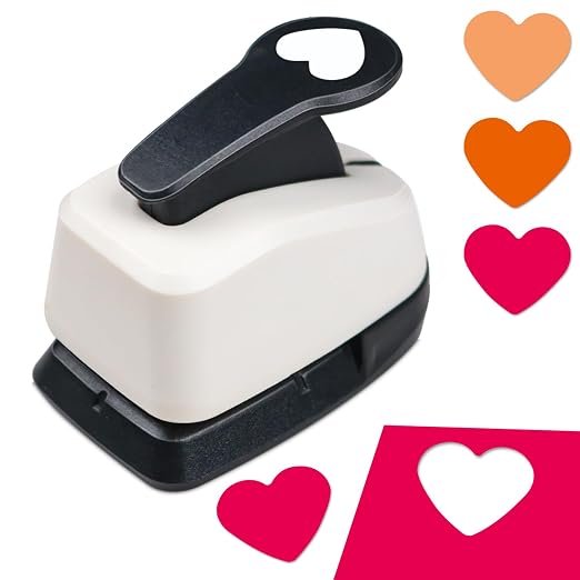 Heart Hole Punch 1 inch Heart Punch by HKKYOArtsCrafts