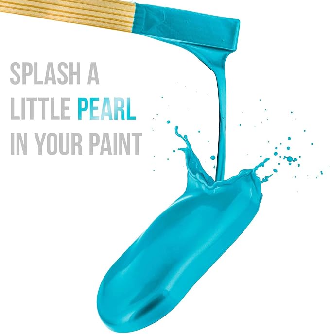 U.S. Art Supply Jewelescent Mica Pearl Pigment Powder, Peacock Teal 3.5 oz Pouch - Image 4