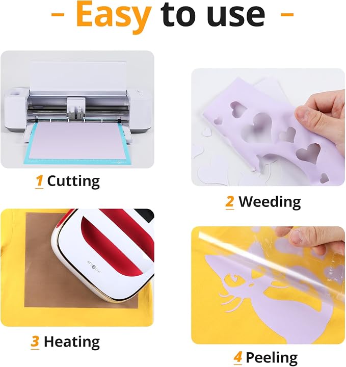 HTVRONT Light Purple Heat Transfer Vinyl Bundle - Image 4
