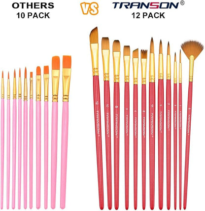 Transon Artist Paint Brush Set of 12 - Image 4
