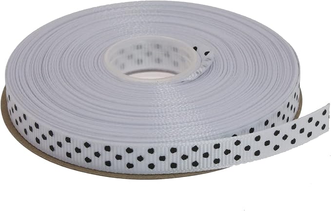 Polka Dot Grosgrain Ribbon 25 Yard Each Roll 100% Polyester by Unknown