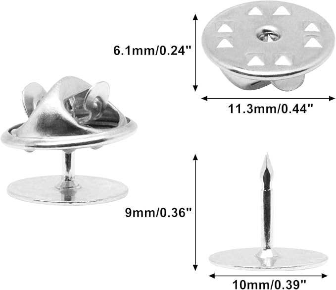 130 Set Pin Backs, Blank Pins Scatter Butterfly Clutch Pin Holder Enamel Pin - Image 3