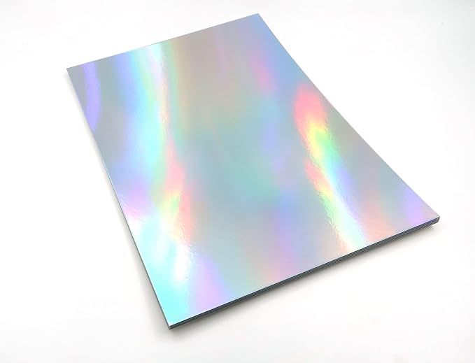 TGXRZX Metallic Cardstock Paper, holographic cardstock, Size 8 "x 11", Mirror - Image 5